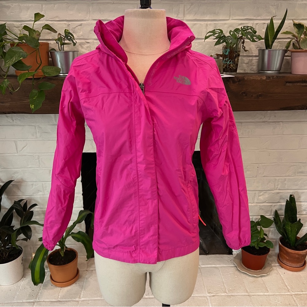 The North Face Kids Pink Hooded Raincoat
